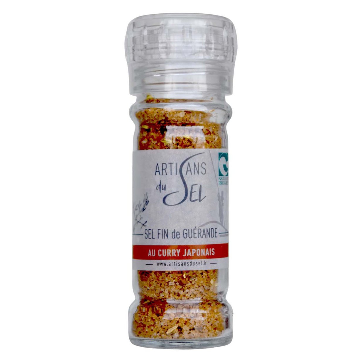 Einde van Guérande Sel in Japanse curry - 80G oplaadbare molen - ambachtslieden van zout