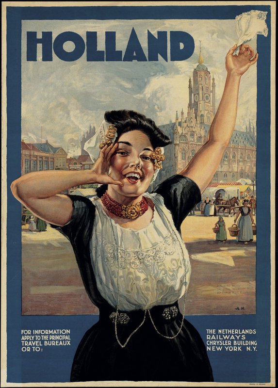 Poster Holland Travel - Poster di viaggio vintage
