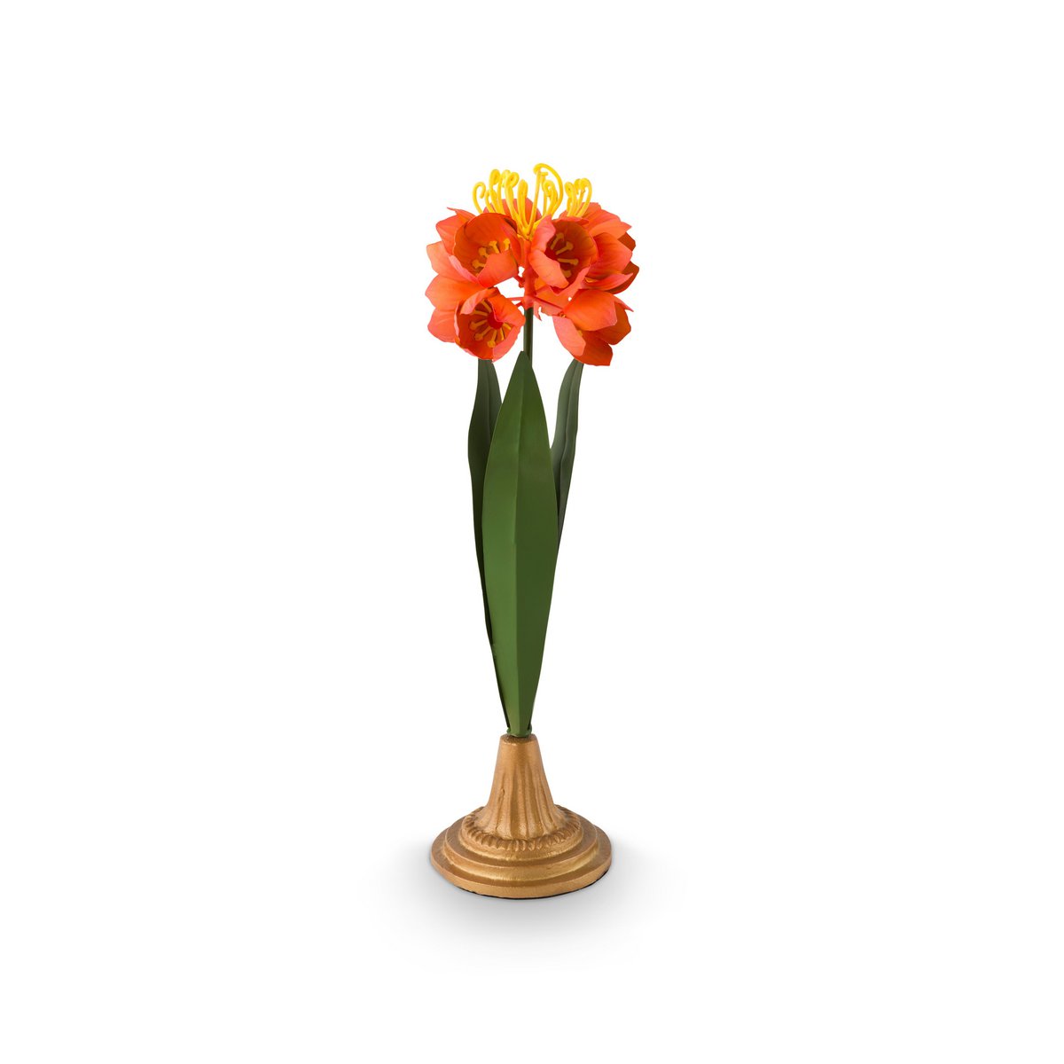Deco Flower Metal Orange 40cm