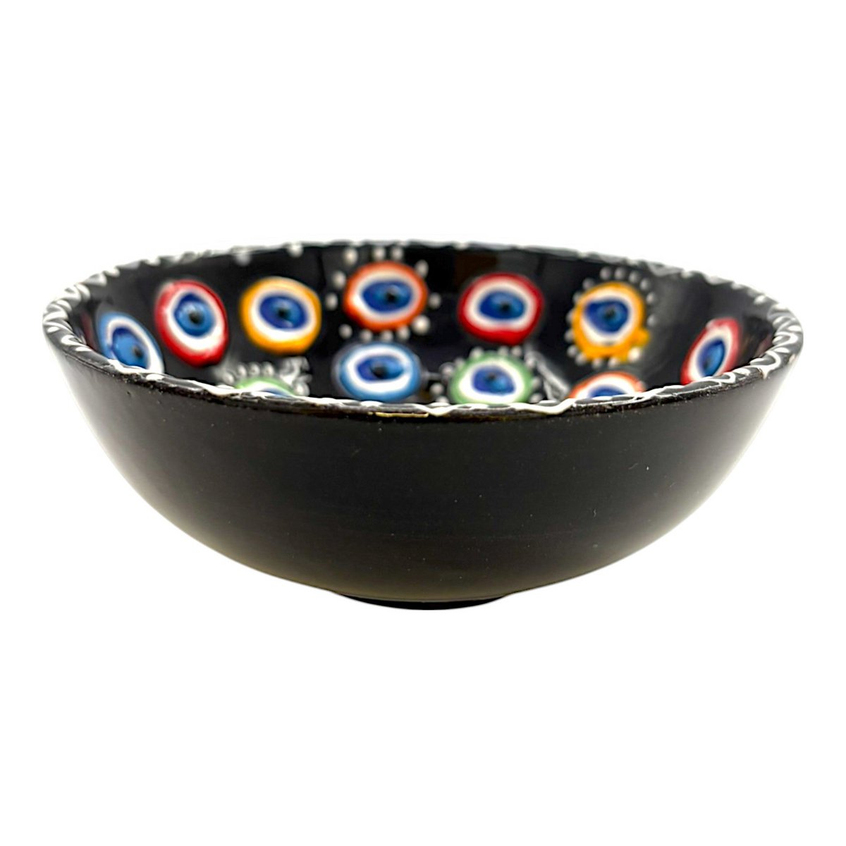 Keramikschale - Evil Eye - Schwarz - 12 cm