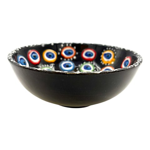 Keramikschale - Evil Eye - Schwarz - 12 cm
