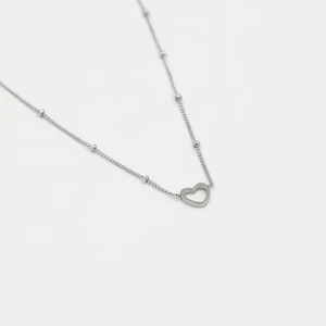 Bolls Necklace with Heart Je12624 - Silver