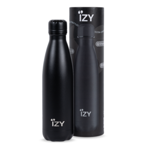 Izy Thermos Flasche - Schwarz - 500 ml to -go isolierte Wasserflaschen