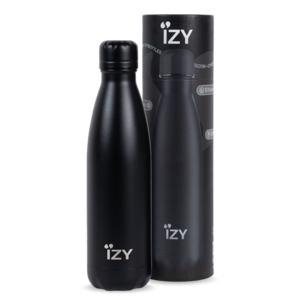 Izy Thermos Flasche - Schwarz - 500 ml to -go isolierte Wasserflaschen
