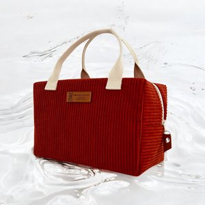 Ice Cube S Isothermie Bag, "gerippte Samt" Terra