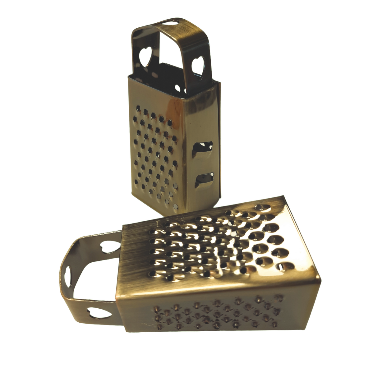 Mini rallador BRONCE con corazón 7.5cm (para cubos de ámbar)