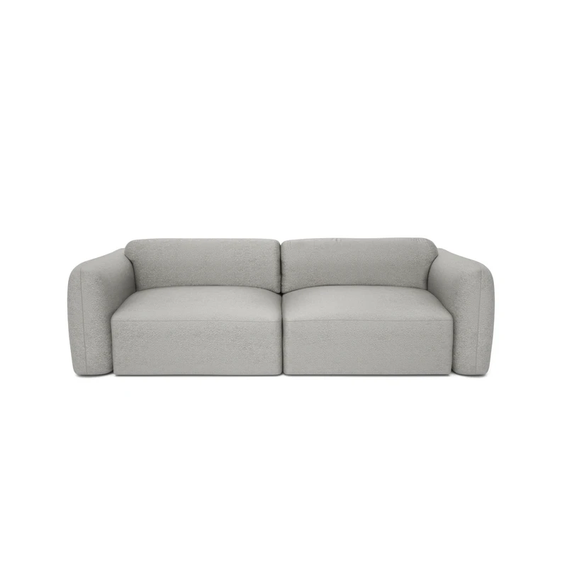 3-Seater Sofa Bed NORREBRO - Silver