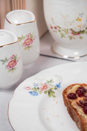 Plato de postre Jardín inglés 21,6 cm Isabelle Rose