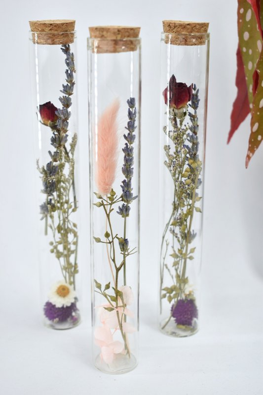 Dried flower tubes - 20 cm