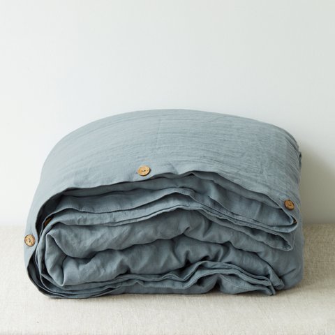Blue Fog Linen Dekbedovertrek