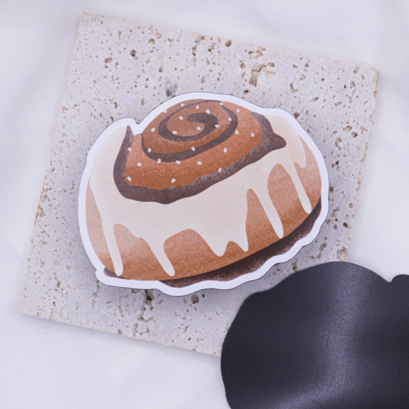 Magnet Cinnamon Roll Sweden Kanelbullar Fridge Magnet - Birthday Pig Lover