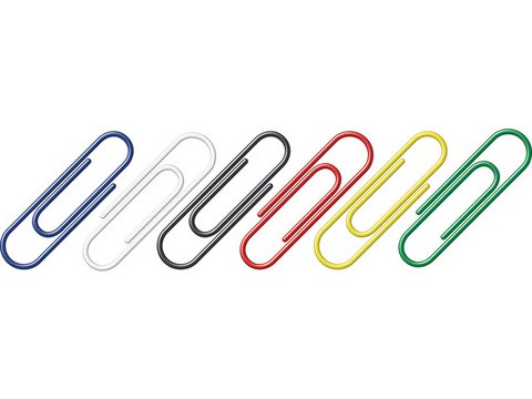 Paperclips Alco 26mm rond doos 100st. assorti