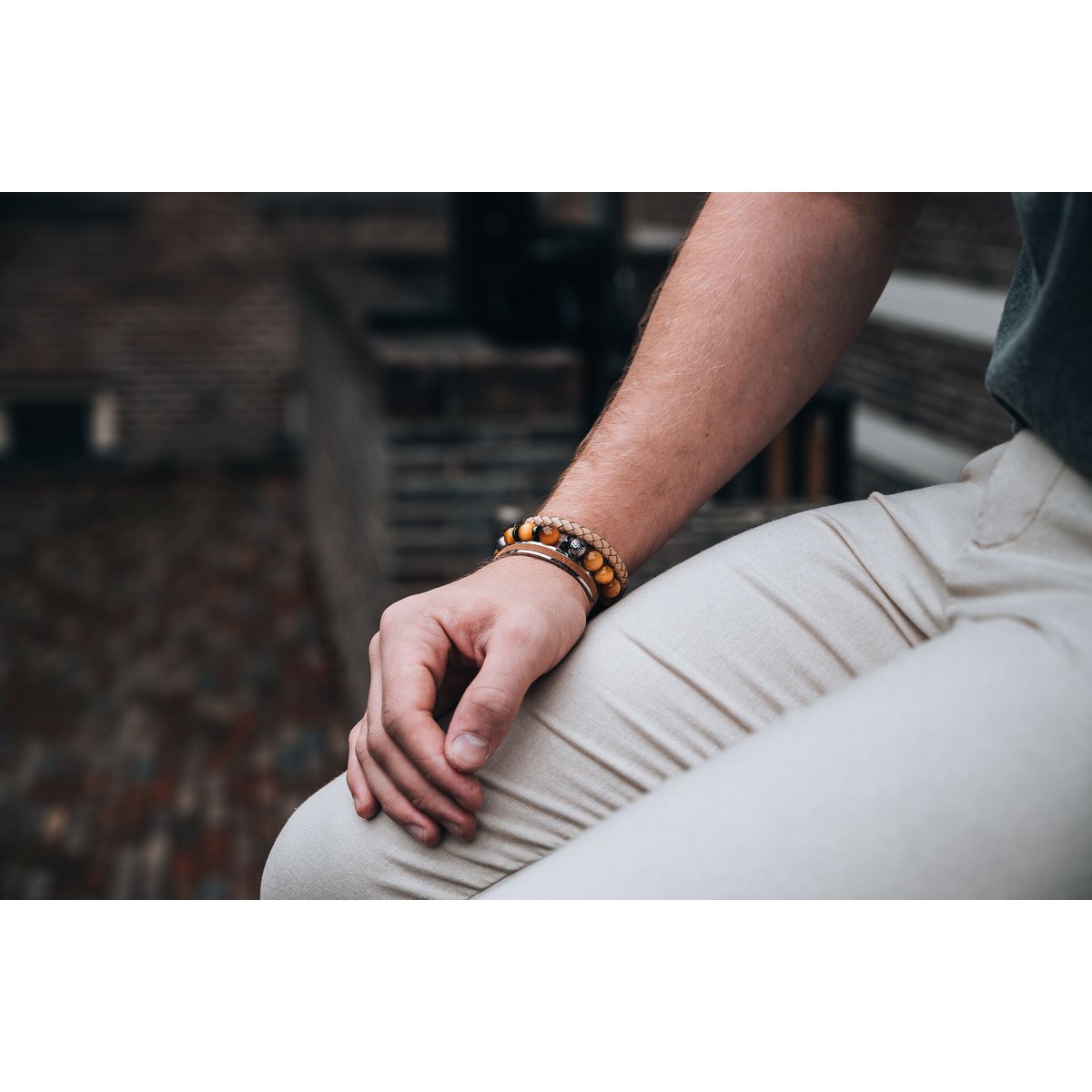 Brazalete de acero 8mm - Colección Gaudí