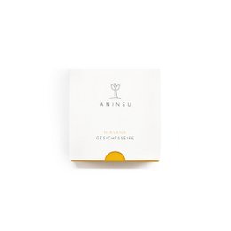 Sapone viso Nirvana di Aninsu | cosmetici naturali certificati | fatto a mano vegano senza plastica | con oli biologici | Pulizia e cura | con curcuma e olivello spinoso | profumo unico | 60 g