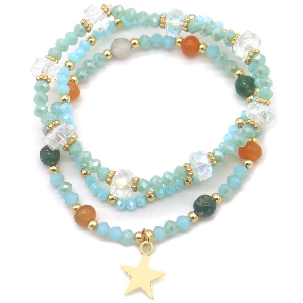 C-D1.2 B1661-061-2 Bracelet Set Glassbeads