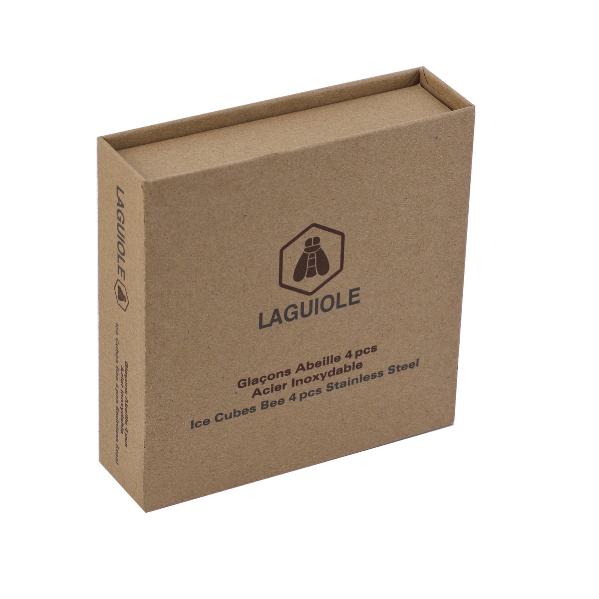 Laguiole di 4 cubetti cubi cubi di acciaio cubico