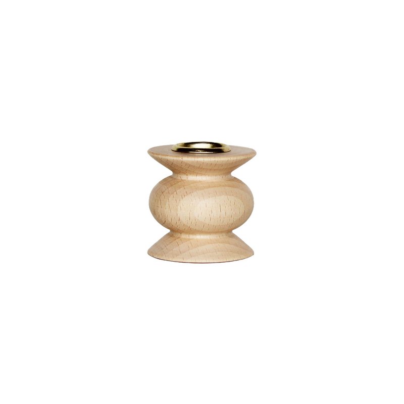 Totem Wooden Candle Holder - Short Nº 5