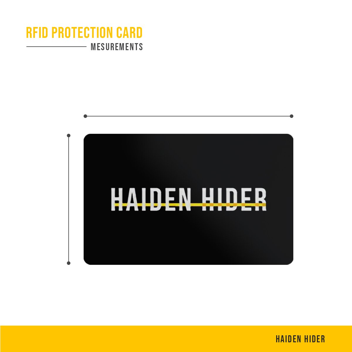 RFID- und NFC-Sperrkarte und Anti-Skimming-Karte – Signalblocker – Anti-Skim-Karte – 5,4 x 8,6 x 0,1 cm – Schwarz