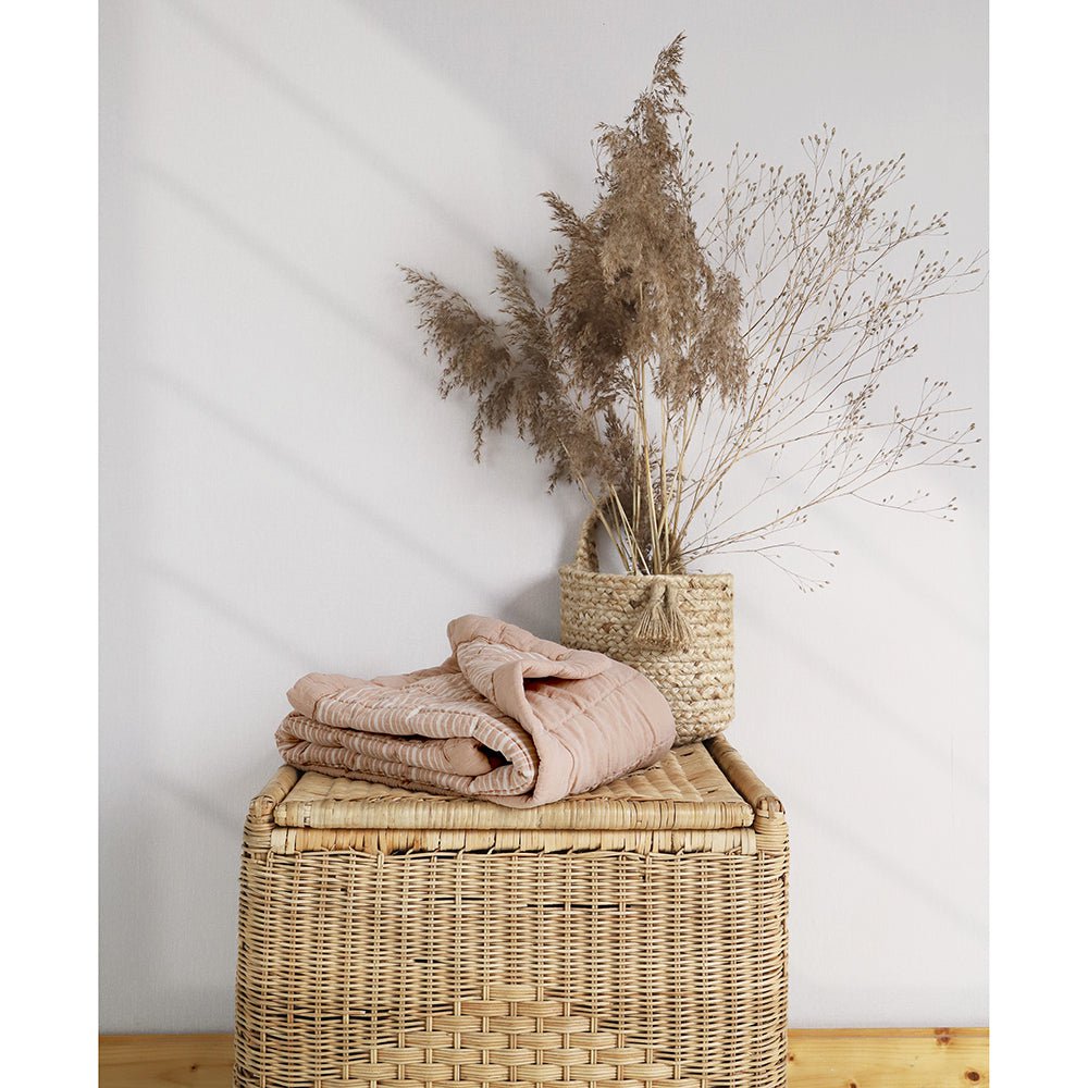 Copertina riposo reversibile ANNA TERRACOTTA LAVE M