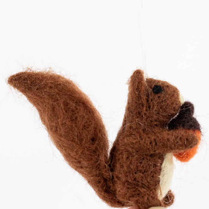 Wool pendant squirrel