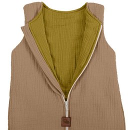 Dubleside BIO muslin NEWBORN SLEEPBAG TOG 2, 12-24m DARK OAK/OLIVE