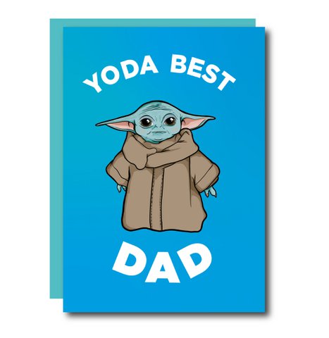 Yoda Best Dad Card