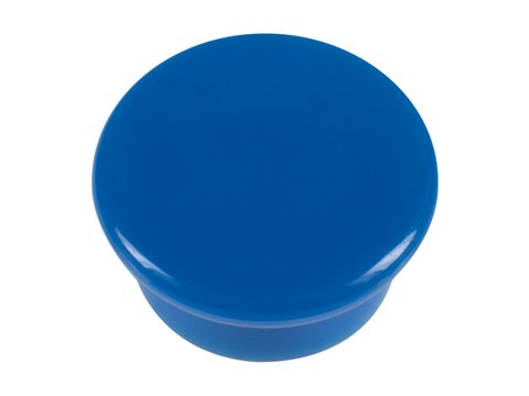 Magneet Westcott blauw pak à 10st. 15mmx8mm 100gr. cap: 3-4 vel 80gr. papier
