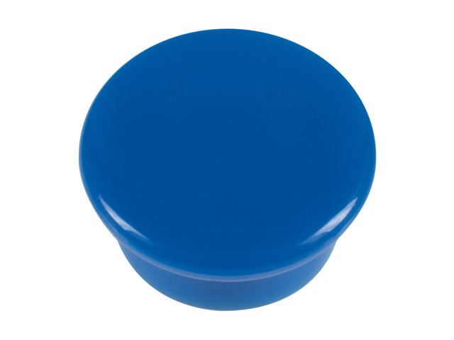 Magnet Westcott blau 10er Pack. 15mmx8mm 100gr. Kappe: 3-4 Blatt 80gr. Papier
