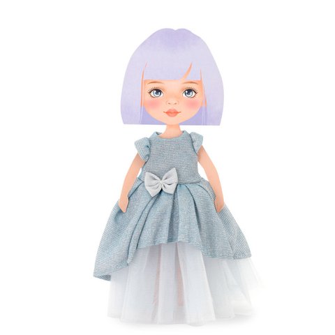 Soft toy, Sweet Sisters - Clothing set: Light Blue Dress (35cm)