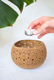 Decoration Candleholder "Palm" | Natural & Yoga Inspired