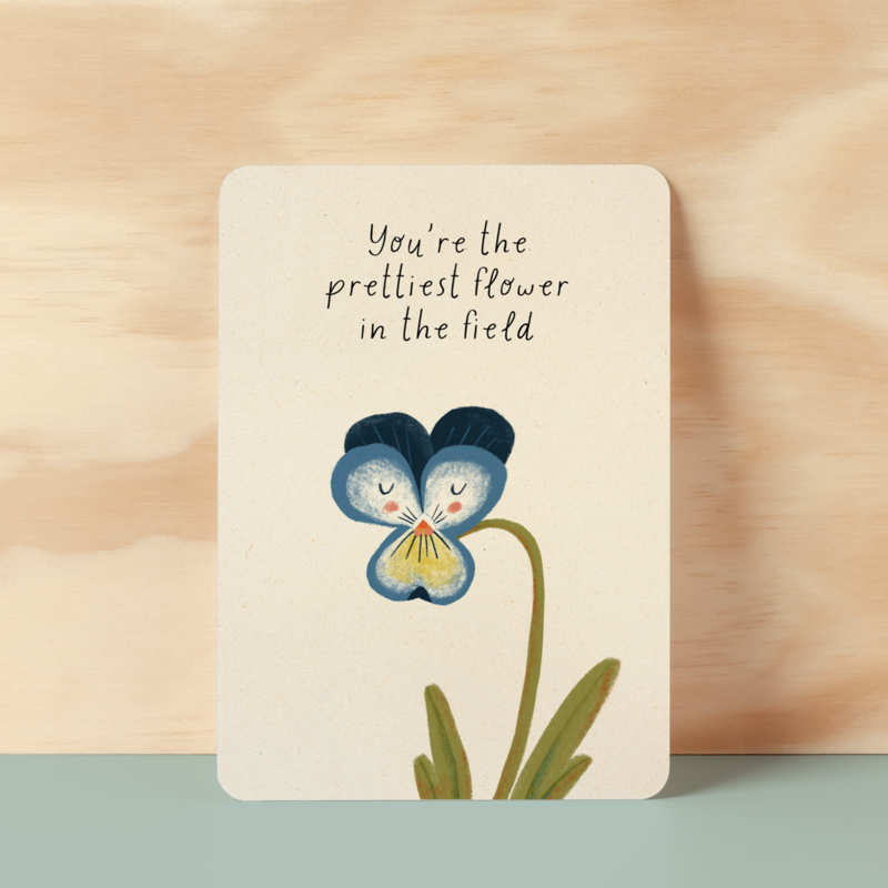 Postcard |  You’re the prettiest flower