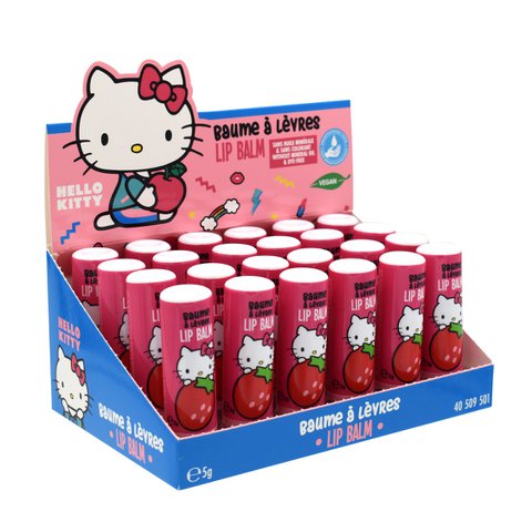 😍hello Kitty, Lot 24 Stück Lippenbalsam, Lippenpflege, duftend, schmeck