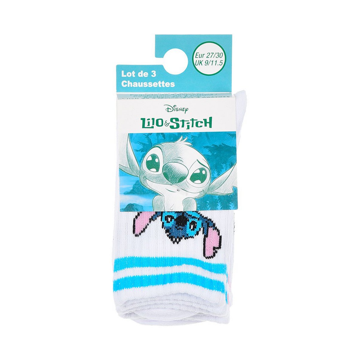 Lot of 96 Units | Pack 3 Lilo And Stich Children's Tennis Socks | Officially Licensed Products | SUN CITY Group