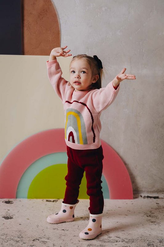 Leggings organici Mirtillo rosso