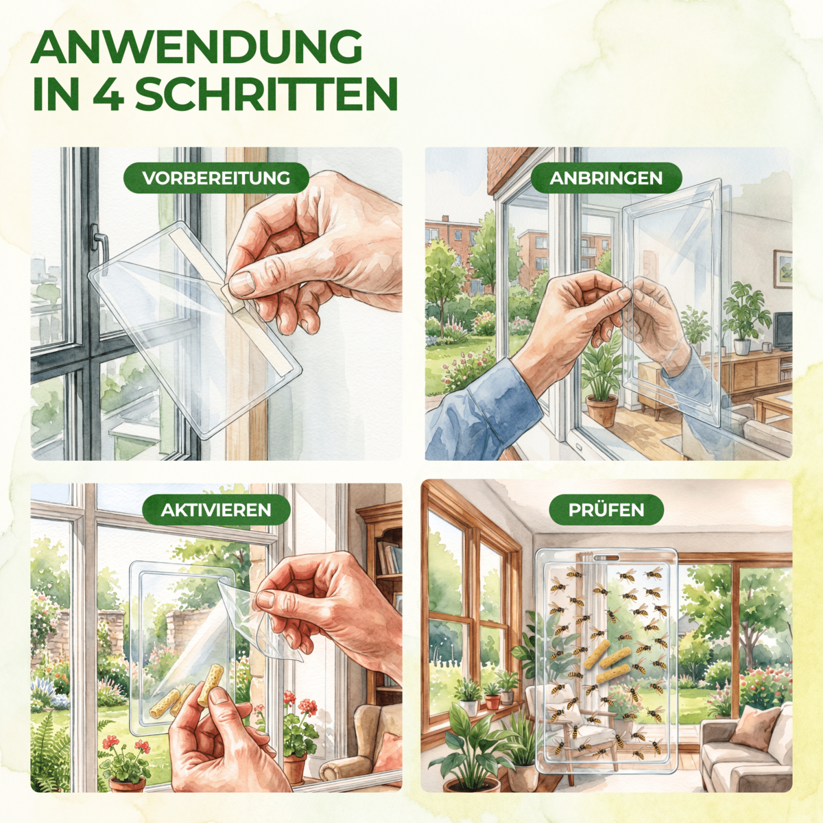 Wespen Fenster-Falle