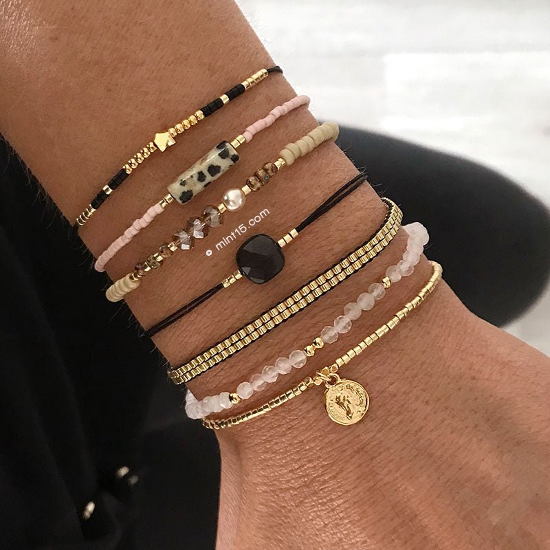 Beaded Bracelet Little Coin