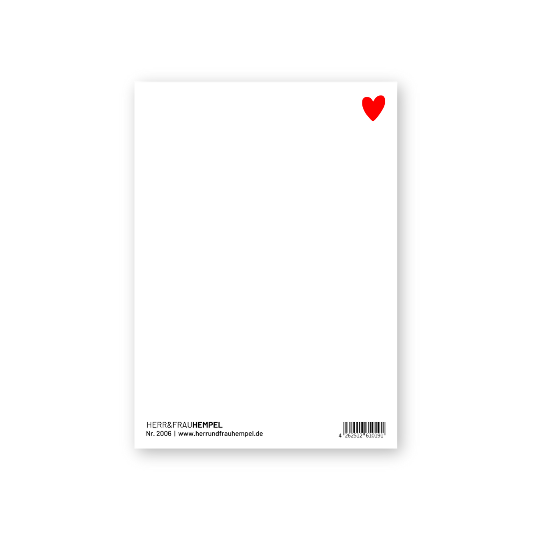 Carte postale - Cher Rosa -Rot