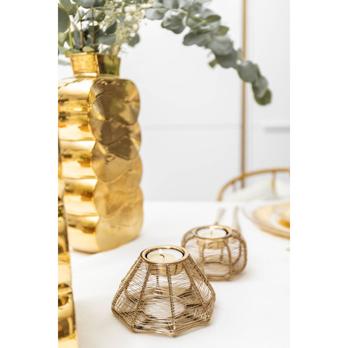 Round candlestick 9x9x5cm