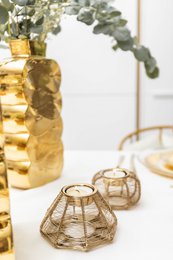 Round candlestick 9x9x5cm