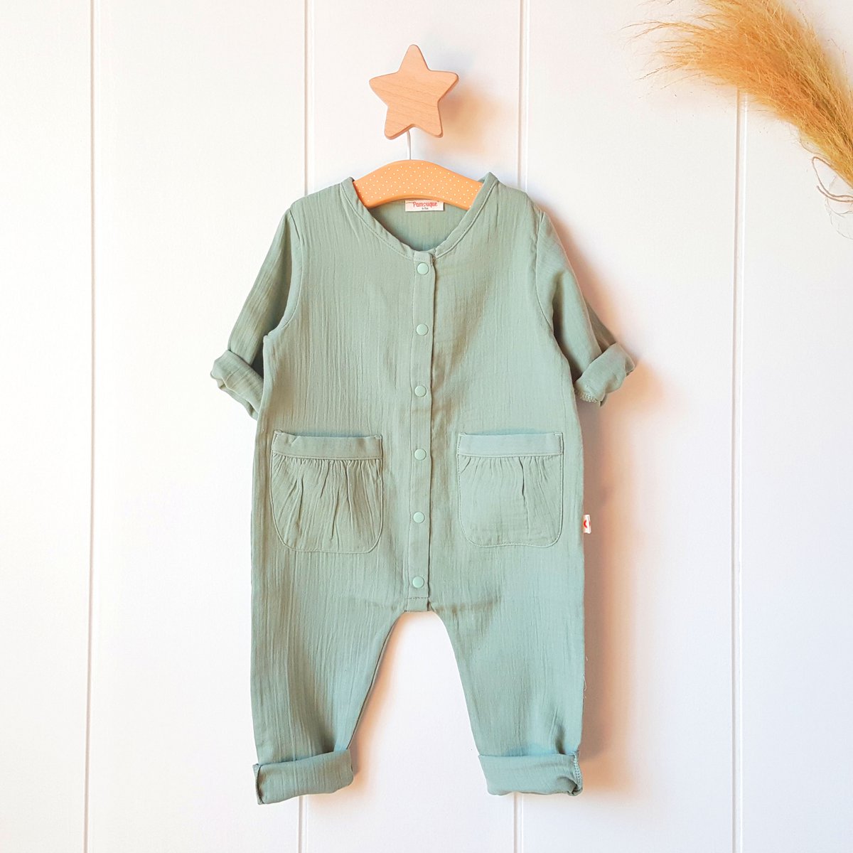 3-6 mois sage green