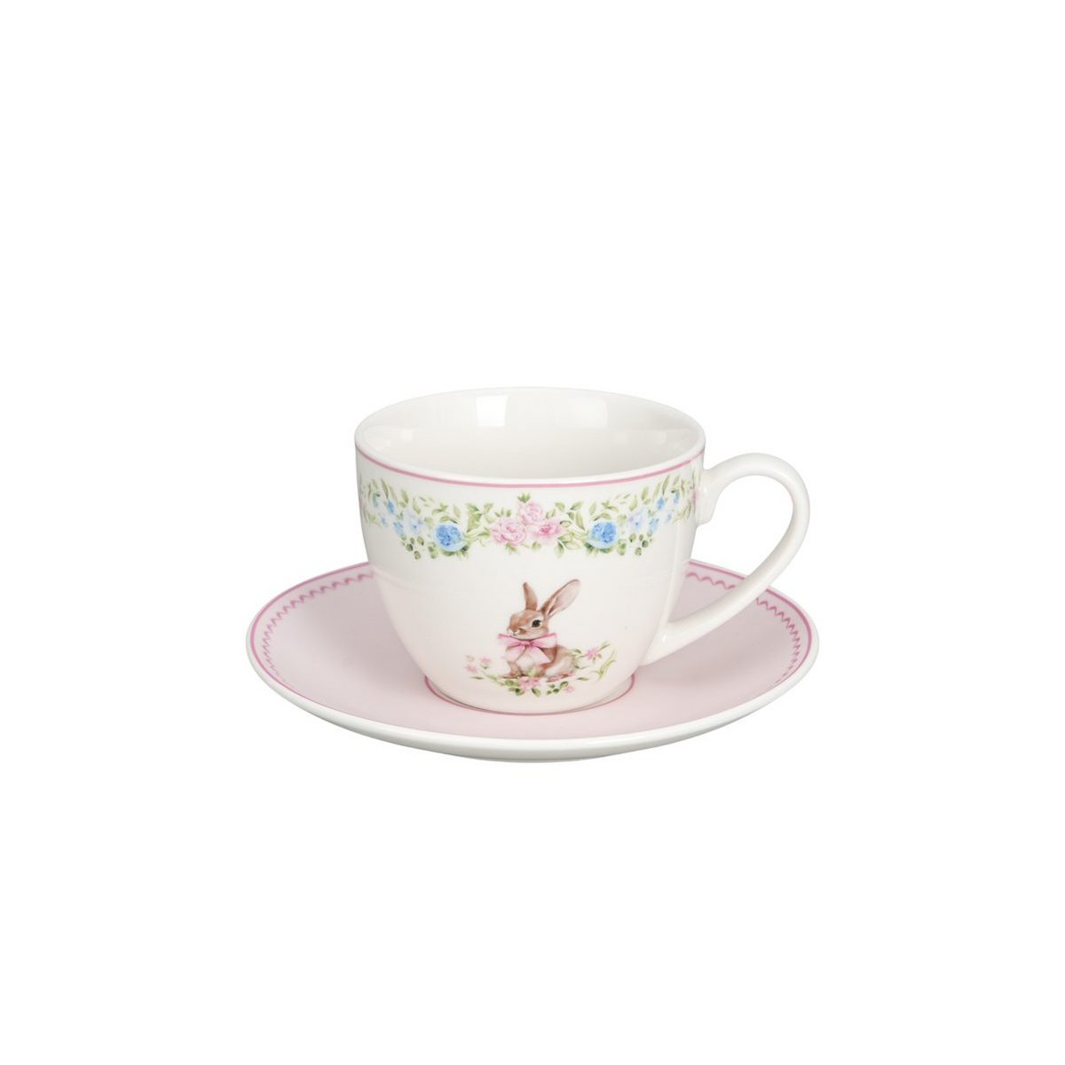 Kop & schotel Easter Joy roze 250 ml Isabelle Rose
