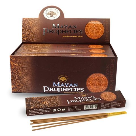 Green Tree Mayan Prophecies Hand Rolled Natural Incense Sticks