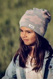 FLOWER GRAY summer hat for girls