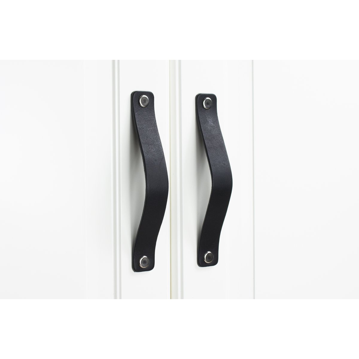 Leather furniture handles for hole spacing 128 mm