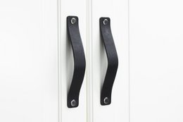 Leather furniture handles for hole spacing 128 mm