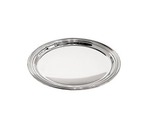 EDZARD Flaschenteller Faden, Echtsilber 925/000, Durchmesser 14 cm, Silbergewicht 69 Gramm