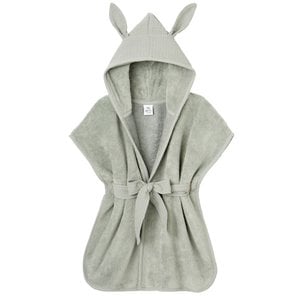 Bamboo baby bathrobe and verdigris cotton gauze
