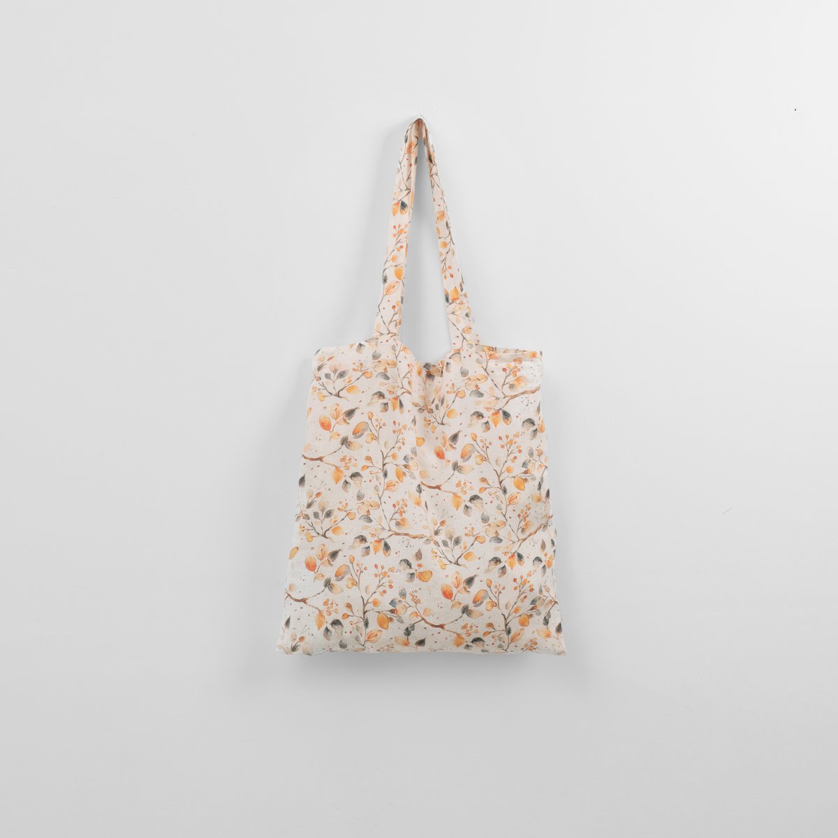 Fall Watercolor Linen Tote Bag