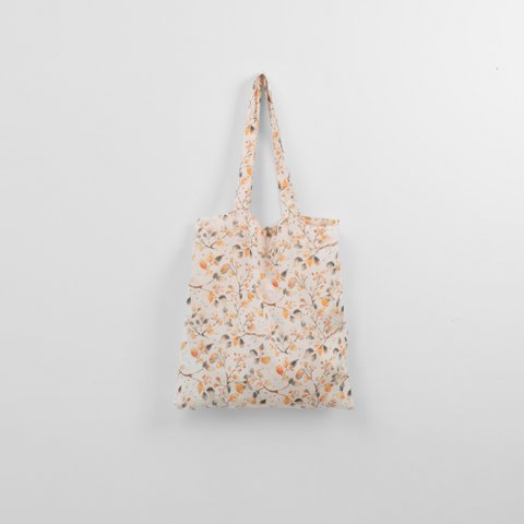 Fall Watercolor Linen Tote Bag