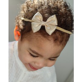 Serre-tête nylon regular mini satin